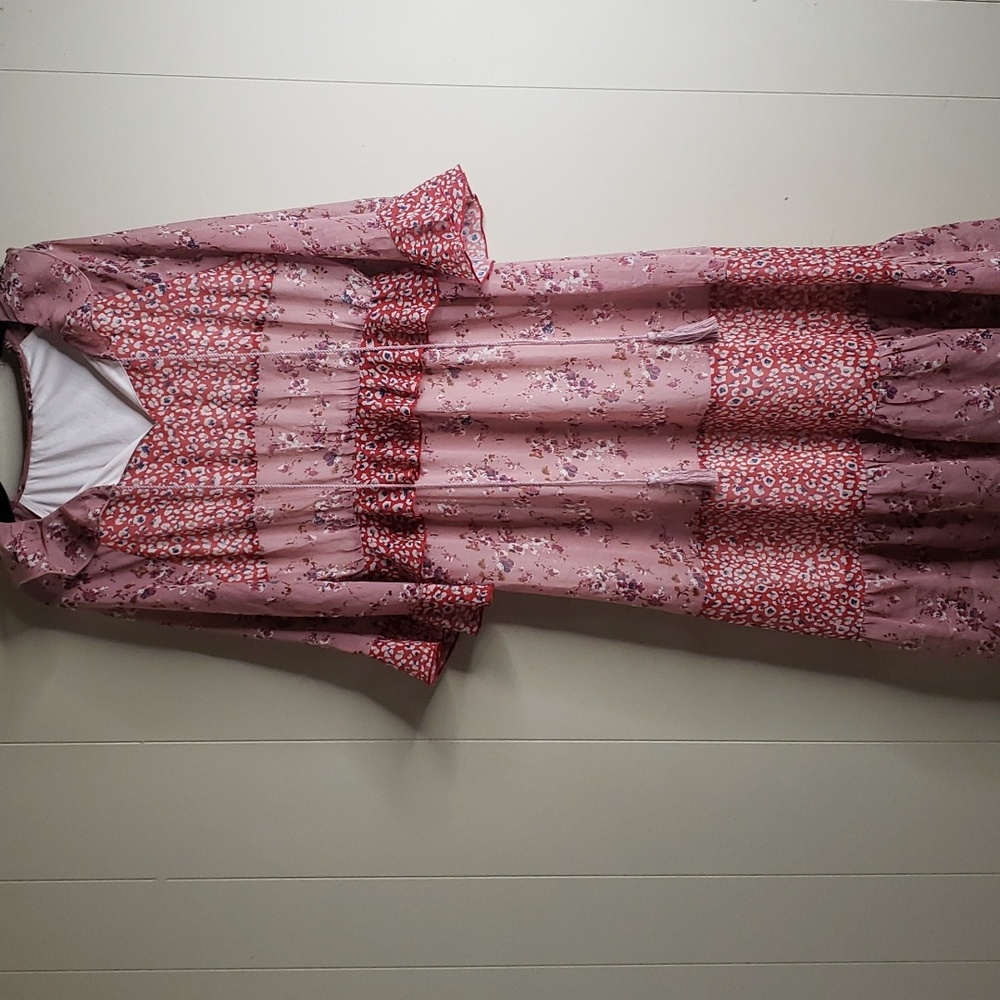 Chic Floral Maxi Dress in Pink